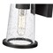 Z-Lite Bar Harbor Outdoor Wall, 1-Light, 5 In.W x 5.75 In.L x 9 In.H, Sand Black/Clear seedy 5004S-BK - alternate 5